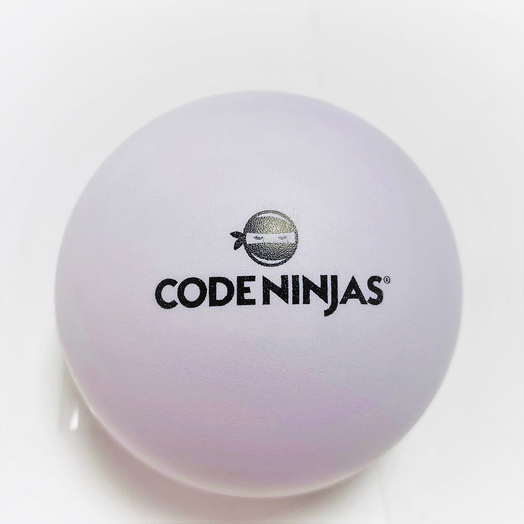 Code Ninjas Stress Ball-White